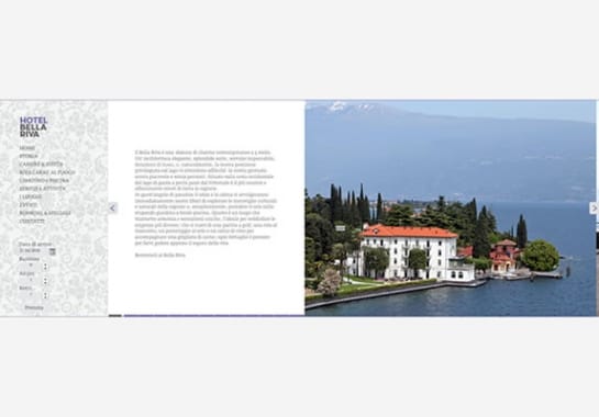 Progetto realizzato per HOTEL BELLA RIVA da Ermes Digital, Sudio grafico, web e seo Milano
