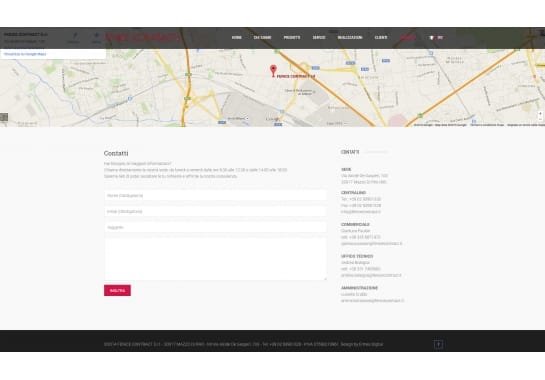 Progetto realizzato per Fenice Contract Srl da Ermes Digital, Sudio grafico, web e seo Milano