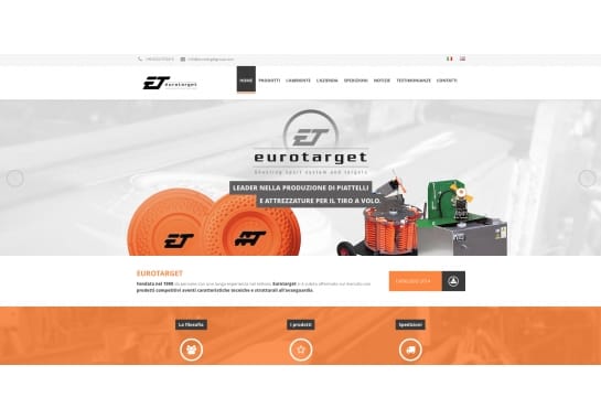 Progetto realizzato per Eurotarget Srl da Ermes Digital, Sudio grafico, web e seo Milano