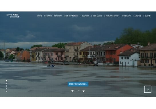 Progetto realizzato per Terre dei Navigli da Ermes Digital, Sudio grafico, web e seo Milano