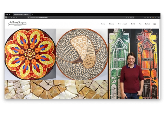 Progetto realizzato per Marta Severgnini - Studio Mosaico da Ermes Digital, Sudio grafico, web e seo Milano