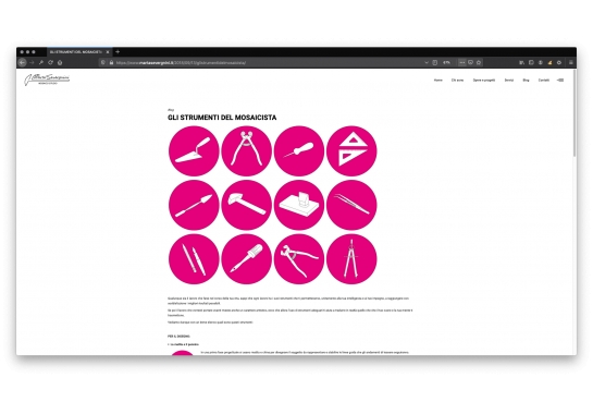 Progetto realizzato per Marta Severgnini - Studio Mosaico da Ermes Digital, Sudio grafico, web e seo Milano