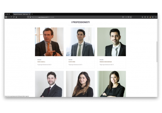 Progetto realizzato per Studio Legale Cagnola & Associati da Ermes Digital, Sudio grafico, web e seo Milano