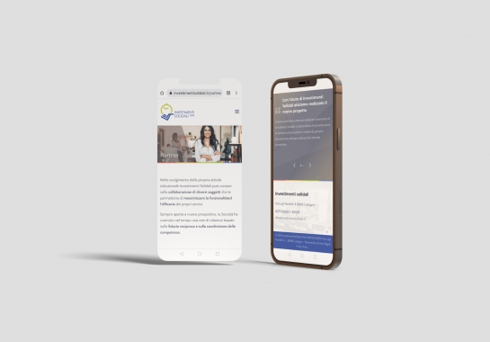 Progetto realizzato per Investimenti Solidali da Ermes Digital, Sudio grafico, web e seo Milano
