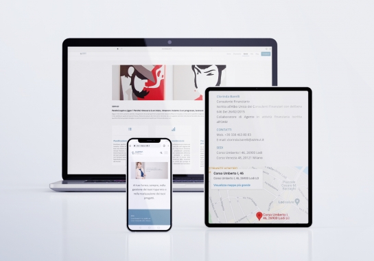 Progetto realizzato per Clorinda Barelli da Ermes Digital, Sudio grafico, web e seo Milano