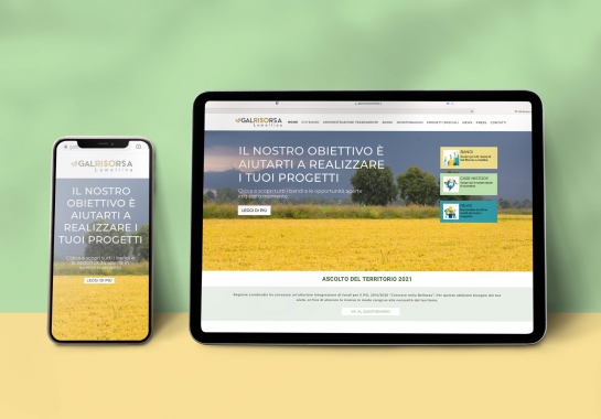 Progetto realizzato per GAL Risorsa Lomellina da Ermes Digital, Sudio grafico, web e seo Milano