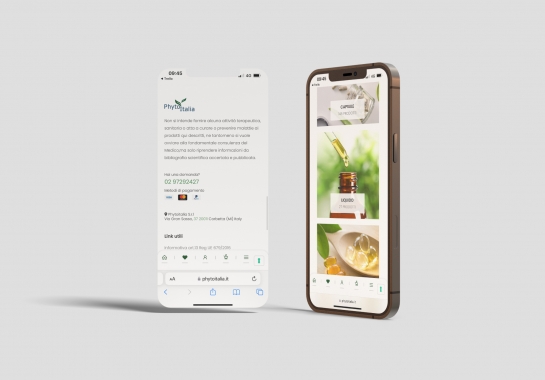 Progetto realizzato per PhytoItalia da Ermes Digital, Sudio grafico, web e seo Milano