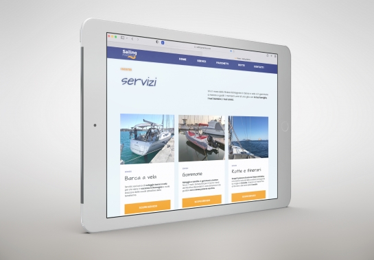 Progetto realizzato per Sailing Marina da Ermes Digital, Sudio grafico, web e seo Milano