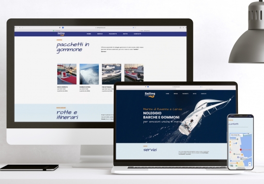 Progetto realizzato per Sailing Marina da Ermes Digital, Sudio grafico, web e seo Milano