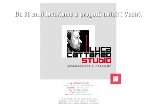 Progetto realizzato per LUCA CATTANEO STUDIO da Ermes Digital, Sudio grafico, web e seo Milano
