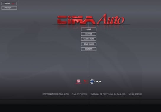 Progetto realizzato per CIMA AUTO da Ermes Digital, Sudio grafico, web e seo Milano