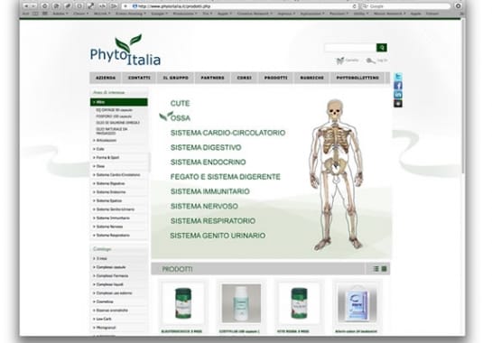 Progetto realizzato per PHYTO ITALIA da Ermes Digital, Sudio grafico, web e seo Milano