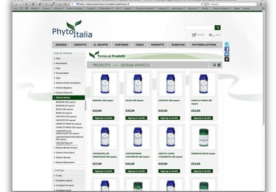 Progetto realizzato per PHYTO ITALIA da Ermes Digital, Sudio grafico, web e seo Milano