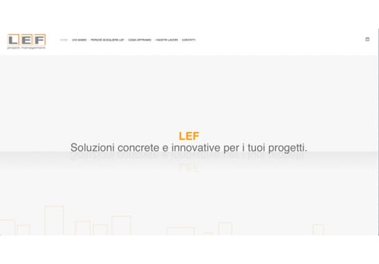Progetto realizzato per LEF Project Management S.r.l da Ermes Digital, Sudio grafico, web e seo Milano