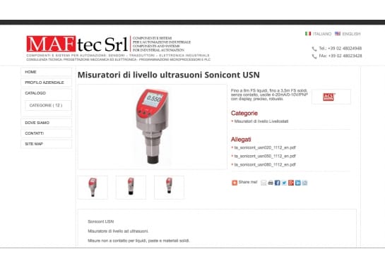 Progetto realizzato per MAFTEC da Ermes Digital, Sudio grafico, web e seo Milano