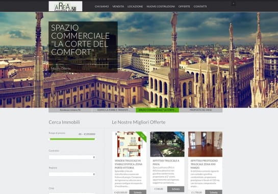 Progetto realizzato per Area 58 Consulting S.r.l. da Ermes Digital, Sudio grafico, web e seo Milano