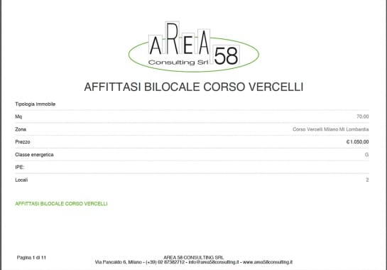 Progetto realizzato per Area 58 Consulting S.r.l. da Ermes Digital, Sudio grafico, web e seo Milano